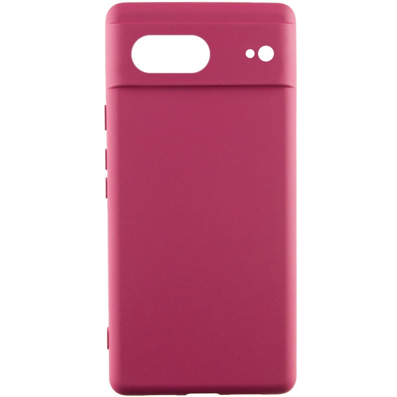 Чохол Silicone Case Lakshmi Premium із закритою камерою для Google Pixel 7 – Бордовий / Plum. Фото 2 з 6