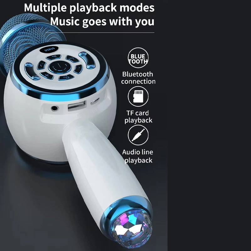 Караоке Мікрофон-колонка DS810 – Blue. Фото 2 з 5