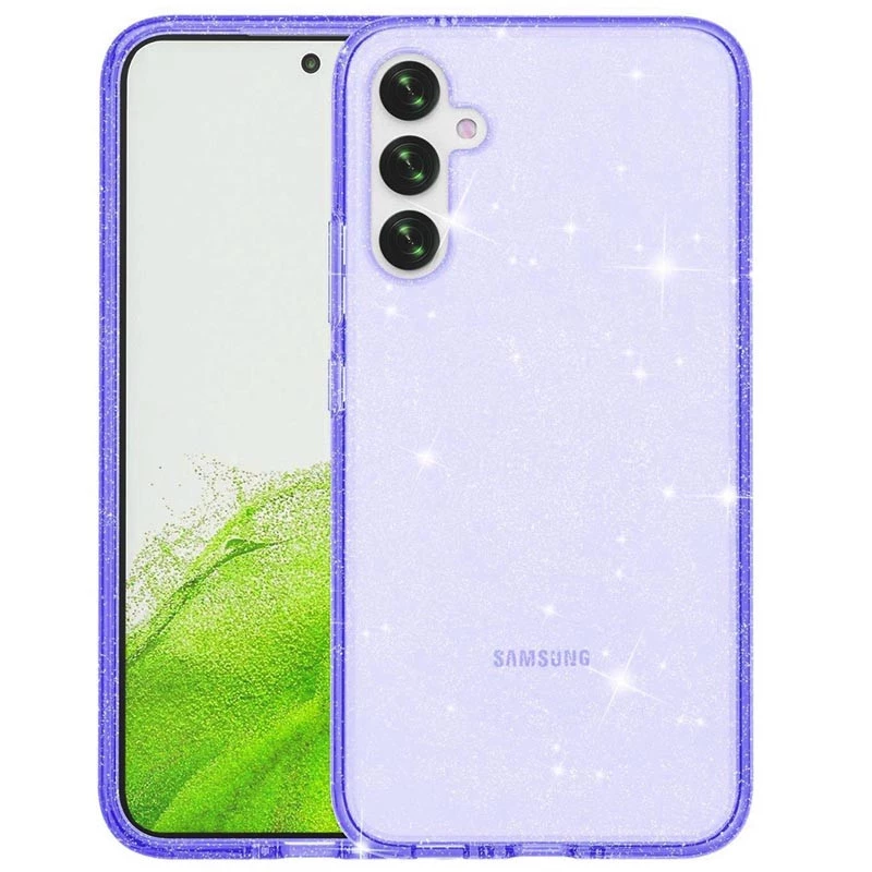 Блискучий силіконовий чохол на Samsung Galaxy A14 4G/5G – Purple. Фото 6 з 9