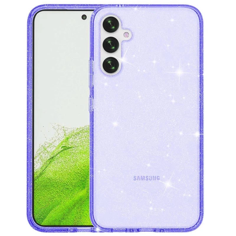 Блестящий силиконовый чехол на Samsung Galaxy A17 4G/5G – Purple. Фото 5 из 8