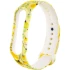 Силіконовий ремінець з малюнком для Xiaomi Mi Band 5 – Жовтий / Цветы. Фото 1 з 3