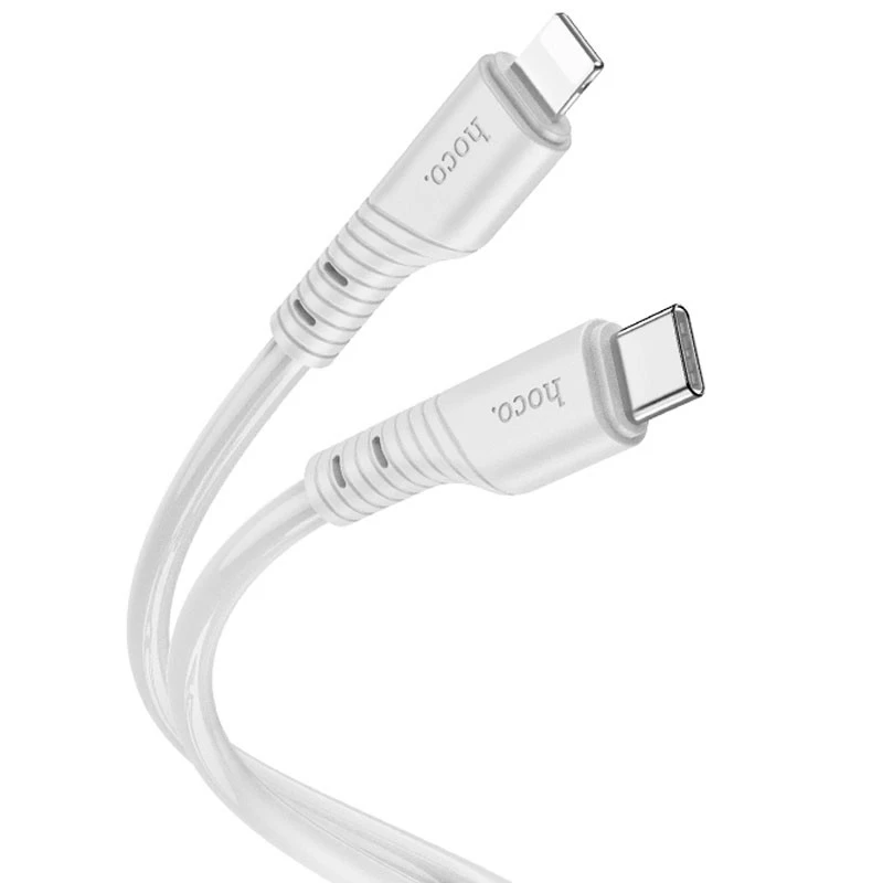 

Дата кабель Hoco X97 Crystal color Type-C to Lightning 20W (1m) (Light gray)