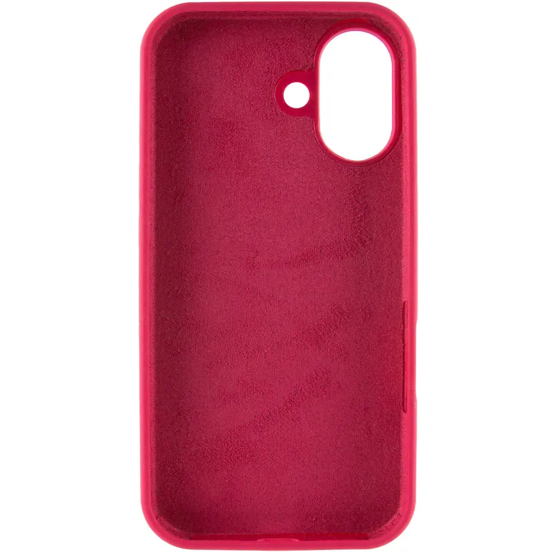 Чехол Silicone Case с закрытым низом для Apple iPhone 17 (6.3") – Красный / Rose Red. Фото 4 из 6