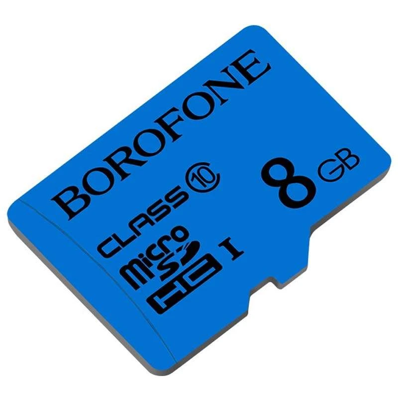 

Карта памяти Borofone microSDHC 8GB TF high speed Card Class 10 (Синий), Синій