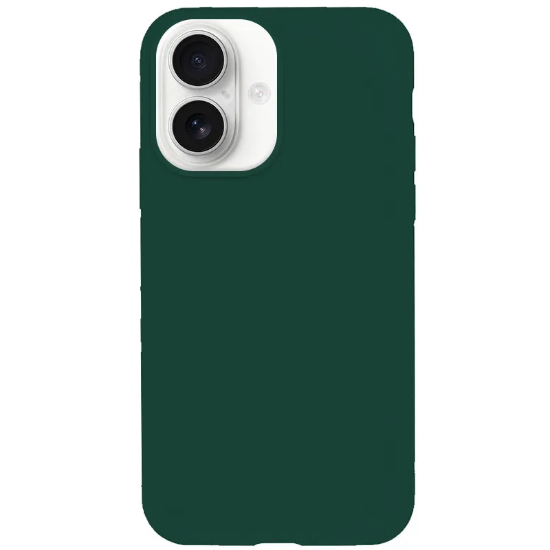 Чохол Silk Full Protective (AA) NO LOGO для Apple iPhone 16 Plus – Зелений / Forest green. Фото 2 з 2