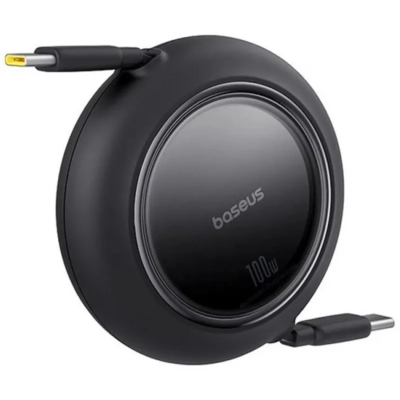 Дата кабель Baseus Free2Pull Mini Retractable Type-C to Type-C 100W (2m) (P10364500113) – Cluster Black. Фото 2 з 4