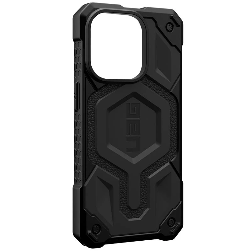 Ударопрочный чехол UAG Monarch Pro with MagSafe Leather для Apple iPhone 14 Plus – Черный. Фото 6 из 6