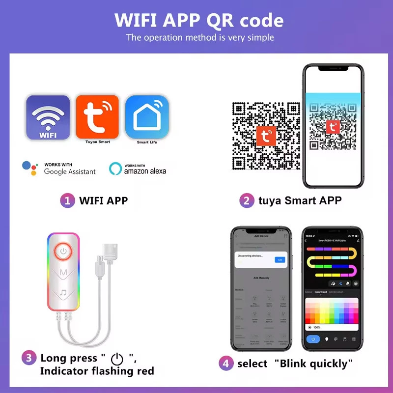 Настільна LED лампа RGB Smart desk oval lamp Bluetooth USB with app – White. Фото 3 з 3