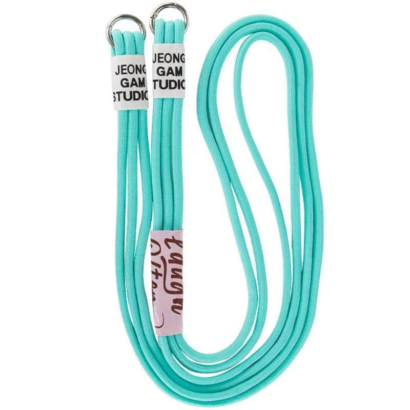 Чохол Cord case Ukrainian style з довгим кольоровим ремінцем на Apple iPhone XS (5.8") – Бірюзовий / Marine Green. Фото 4 з 4