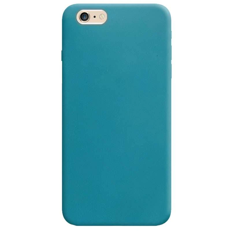 

Цветной силиконовый чехол для Apple iPhone 6/6s (4.7") (Синий / Powder Blue), Синій / powder blue