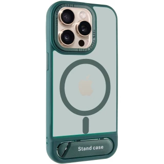 TPU+PC чехол Stand case для Apple iPhone 15 Pro Max (6.7") — Green