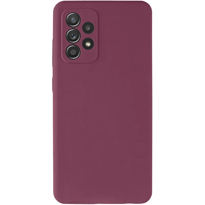 Чехол Silicone Case Lakshmi Premium з закритою камерою на Samsung Galaxy A52 4G / A52 5G – Бордовый / Plum. Фото 12 из 14
