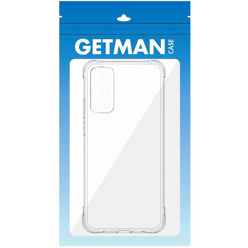 Ультратонкий силіконовий чохол GETMAN з критими бортами та камерою для OnePlus 9 – Безбарвний (прозорий). Фото 6 з 8