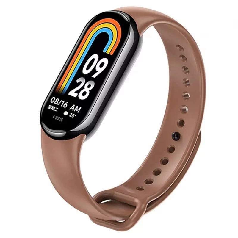 

Силиконовый ремешок для Xiaomi Mi Band 8 (Коричневый / Brown), Коричневий / brown
