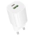 МЗП Borofone BA104A Pudding PD20W+QC3.0 (1USB-A/1C) – White. Фото 4 з 6