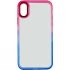 Силіконовий чохол фреш на Apple iPhone XS Max (6.5") – Синій / Рожевий. Фото 3 з 5