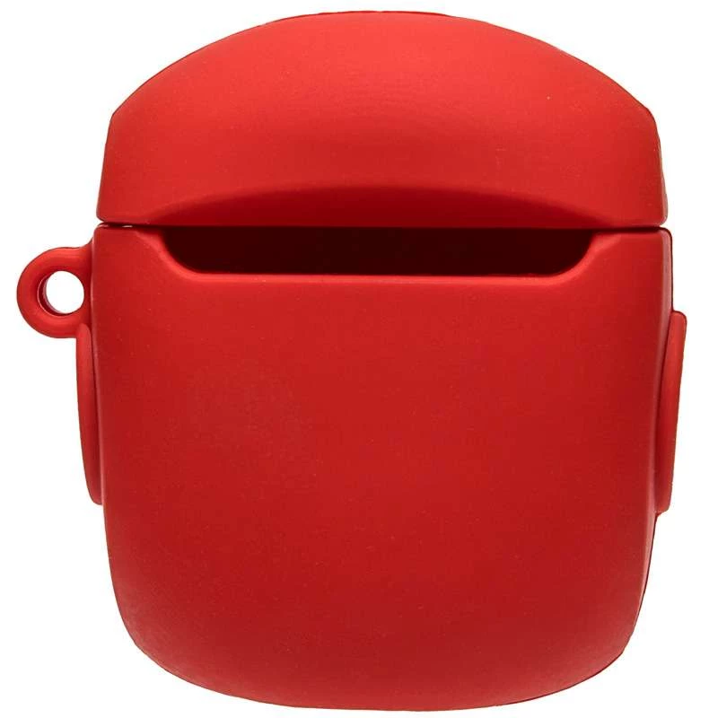 Силіконовий футляр Marvel & DC series для навушників AirPods 1/2 + карабін – Iron Man / Червоний. Фото 4 з 4