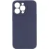 Чехол Silk Full Camera (AA) NO LOGO with Magnetic Fit для Apple iPhone 15 Pro (6.1") – Темно-синий / Midnight blue. Фото 1 из 2