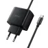МЗП Hoco C163A New PD25W (1USB-C) + вбудований кабель Type-C – Black. Фото 5 з 6