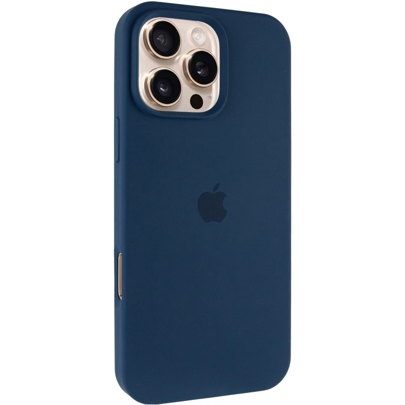 Чохол Silicone Case з закритим низом на Apple iPhone 16 Pro – Синій / Blue Jay. Фото 2 з 6