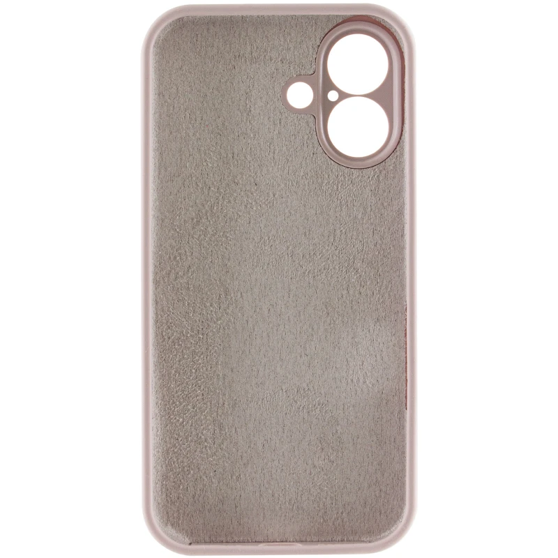 Чехол Silk Full Camera Protective (AA) NO LOGO для Apple iPhone 16 – Серый / Lavender. Фото 5 из 7