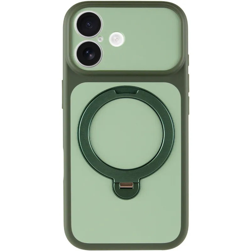 Чехол Ummi Full Camera with Magnetic Fit HQ Ring для Apple iPhone 17 (6.3") – Green. Фото 3 из 8