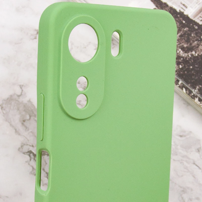 Чохол Silicone Case Lakshmi Premium з закритою камерою на Xiaomi Redmi 13C – М'ятний / Mint. Фото 12 з 12