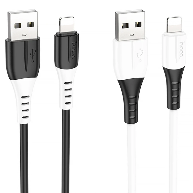 Дата кабель Hoco X82 Silicone USB to Lightning 2.4A (1m) фото 2 з 2