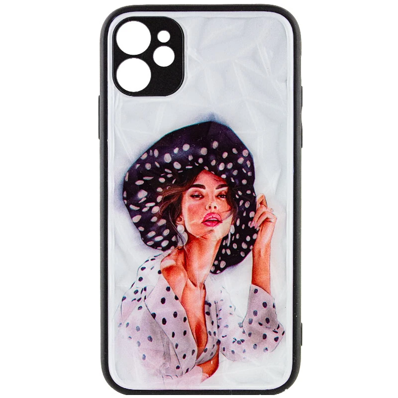Стеклянный чехол Prisma Ladies на Apple iPhone 11 (6.1") – Girl in a hat. Фото 3 из 7