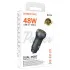 АЗП Borofone BZ32B Fresh PD30W+QC3.0 total 48W (1USB-A/1C) – Metal gray. Фото 2 з 4