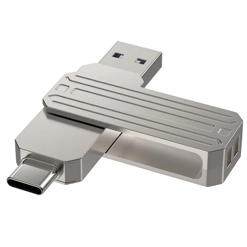 Флеш-накопичувач WIWU WI-FD003 Infinite 2in1 Type-C USB 3.2 - 512GB – silver. Фото 2 з 5