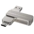 Флеш-накопичувач WIWU WI-FD003 Infinite 2in1 Type-C USB 3.2 - 64GB – silver. Фото 2 з 5