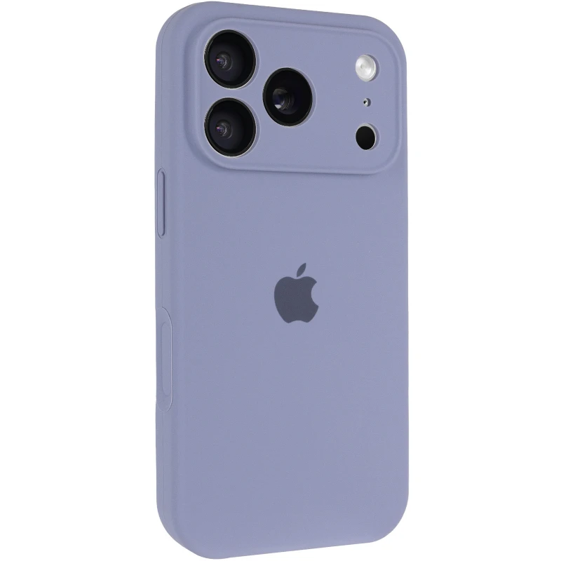 Чохол Silicone Case з захистом камери на Apple iPhone 17 Pro (6.3") – Сірий / Lavender Gray. Фото 1 з 6