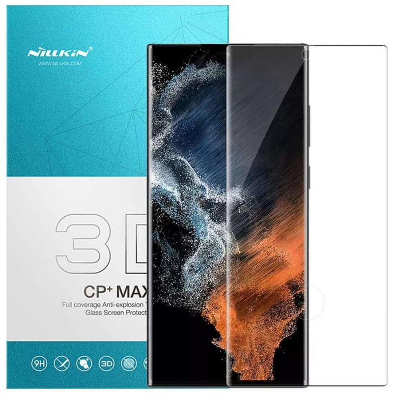 Захисне скло Nillkin (CP+ max 3D) на Samsung Galaxy S22 Ultra фото 2 з 3