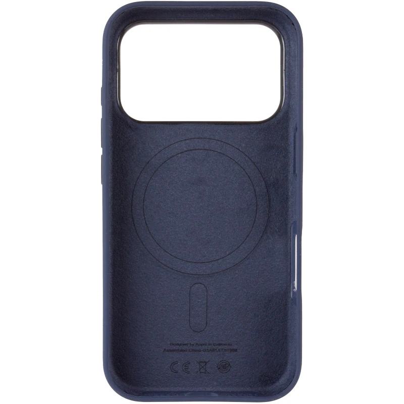 Чохол Silicone case (AAA) with Magsafe and Animation для Apple iPhone 17 Pro Max (6.9") – Midnight. Фото 6 з 8