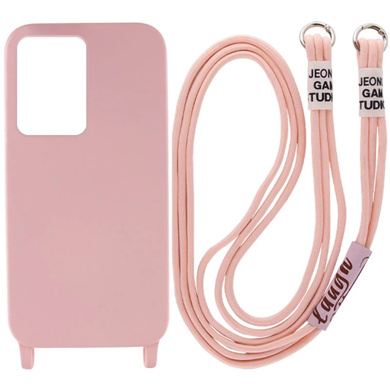 

Чохол Cord case з кольоровим ремінцем на Samsung Galaxy S20 Ultra (Рожевий / Pink Sand)