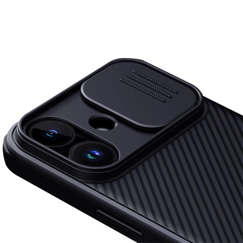 Пластиковая накладка Nillkin Pro со шторкой для камеры и магнитом для Apple iPhone 17 (6.3") – Black. Фото 4 Пластиковая накладка Nillkin Pro со шторкой для камеры и магнитом для Apple iPhone 17 (6.3") – Black. Фото 4 из 6