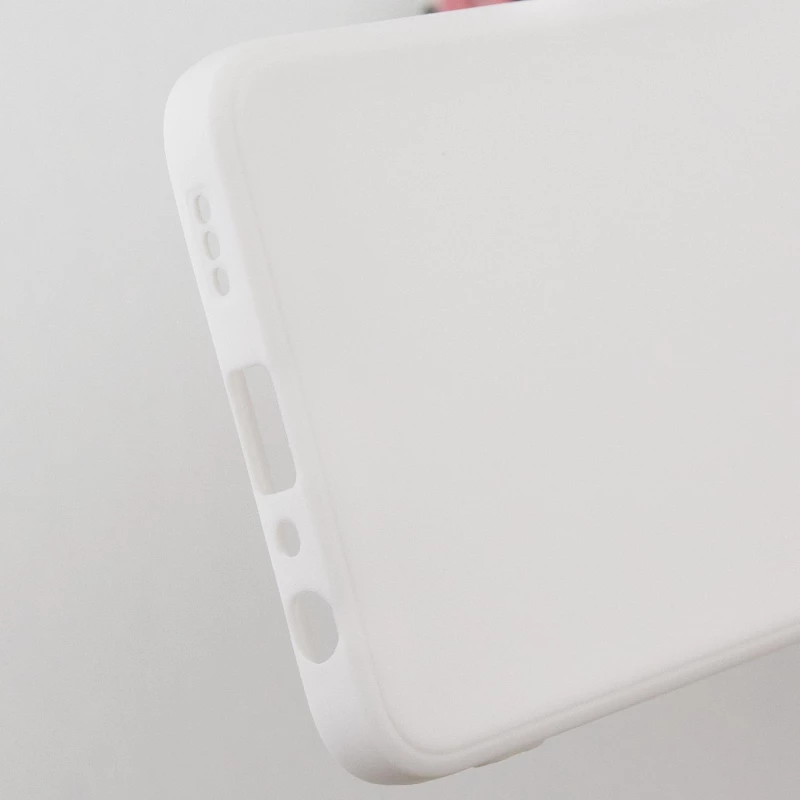 Цветной силиконовый чехол с защитой камеры для Oppo Reno 8T 4G – Белый / White. Фото 10 из 10