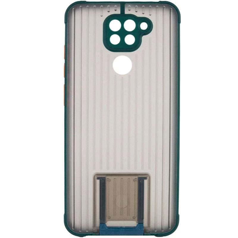 

TPU+PC чохол Bracket з підставкою на Xiaomi Redmi Note 9 / Redmi 10X (Зелений)