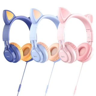 Навушники Hoco W36 Cat ear фото 1 Навушники Hoco W36 Cat ear фото 1 з 1