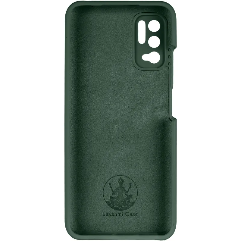 Чехол Silicone Case Lakshmi Premium з закритою камерою на Xiaomi Redmi Note 10 5G – Зеленый / Cyprus Green. Фото 4 из 6