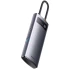 Перехідник HUB Baseus Metal Gleam Series 4-in-1 4xUSB3.0+RJ45 – Gray. Фото 2 з 5