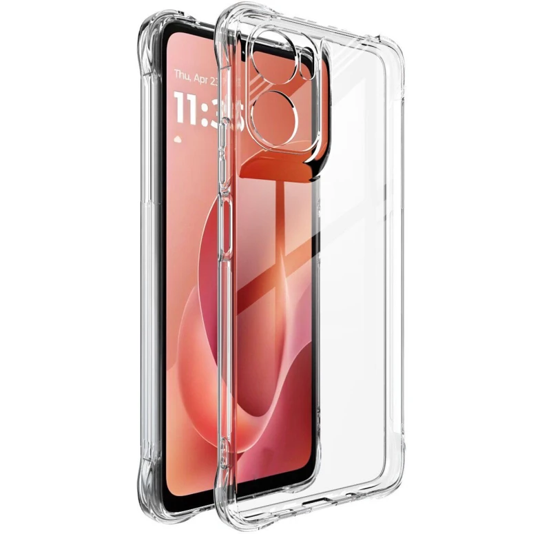 Ультратонкий силіконовий чохол GETMAN з критими бортами та камерою для Motorola Moto G06 фото 1 з 1