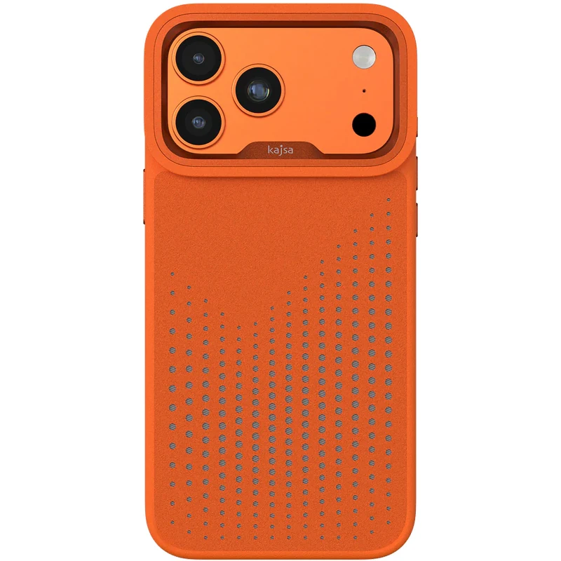 TPU+PC чохол Kajsa Splendid Collection Circle для Apple iPhone 17 Pro (6.3") – Orange Plus. Фото 1 з 3