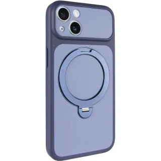 Чохол Ummi Full Camera with Magnetic Fit HQ Ring для Apple iPhone 13 (6.1") — Синій / Navy Blue