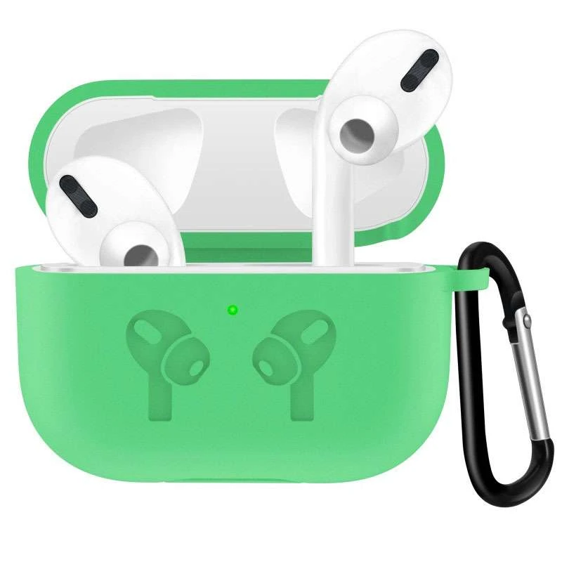 

Силіконовий футляр Simple для навушників AirPods 3 (Бірюзовий / Spearmint)