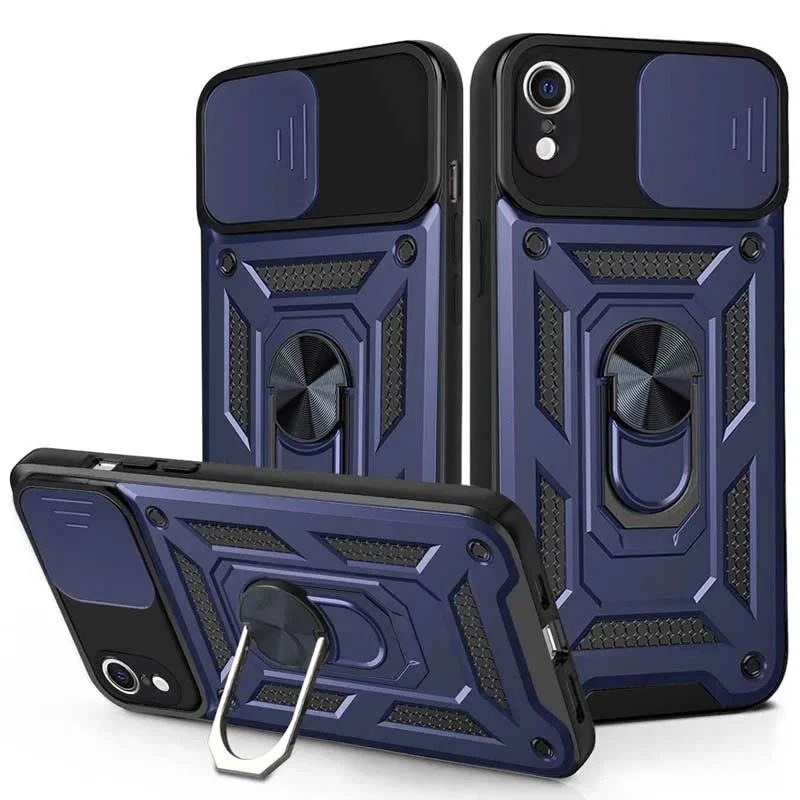 Удароміцний чохол Ummi Camshield Serge Ring (in box) для Apple iPhone XR (6.1") – Синій / Navy. Фото 1 з 1
