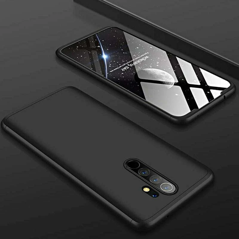 Чехол с защитой 360 градусов GKK для Xiaomi Redmi Note 8 Pro – Черный. Фото 6 из 6