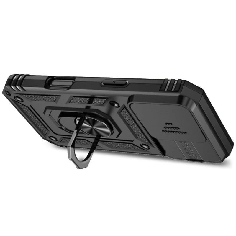 Ударопрочный чехол Ummi Camshield Serge Ring (in box) для Apple iPhone 16 Pro Max – Черный / Black. Фото 4 из 4