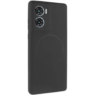 Чохол Silicone Cover Lakshmi Full Camera (AA) with Magnetic Fit для Motorola Moto G06 — Чорний / Black
